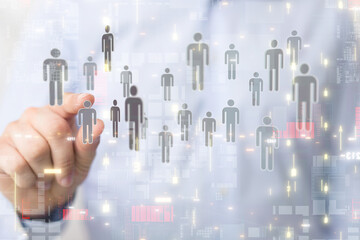 Business intelligence analyst dashboard on virtual