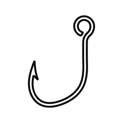 hooks vector isolated on white background. icon hooks isolated. vector illustration