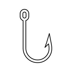 hooks vector isolated on white background. icon hooks isolated. vector illustration