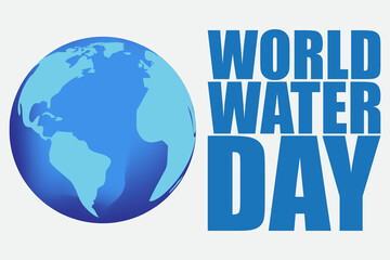 Vector illustration of World Water Day