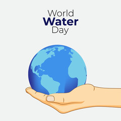 Vector illustration of World Water Day