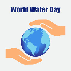 Vector illustration of World Water Day