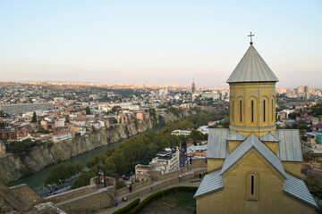 Narikala Fortress in Tiblisi, Georgia