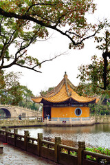 chinese temple in the park