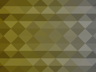 Bronze segmented background. Triangular pixelation. Color texture.