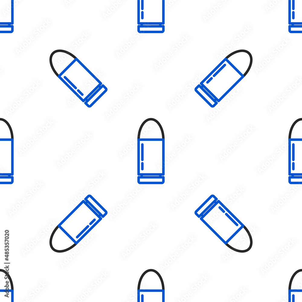 Poster line bullet icon isolated seamless pattern on white background. colorful outline concept. vector