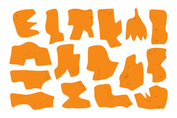 abstract doodle shape. hand drawn textured organic element. contemporary pattern. vector illustration