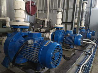 Industrial water pump motor to supply water cooling.