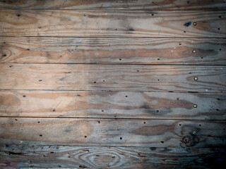 Plakat wooden background with brown texture, suitable for background.