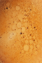 Macro shot of fresh brewed espresso 