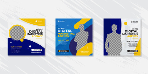 Digital marketing corporate social media post template