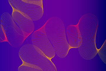 Bright purple wallpaper with smooth lines. Background. Print 