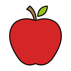 Apple icon, healthy raw symbol, foot sweet fruit, vector illustration design, eco diet