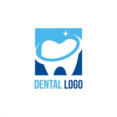 Obraz premium Dental logo design concept for dentist business name 