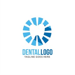 Dental logo design concept for dentist business name 