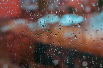 rain on window