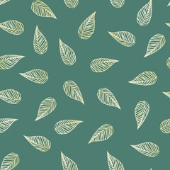 Pattern with gold flora