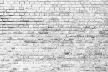 Fototapeta premium texture of old grunge white brick wall background 