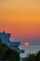 Fototapeta premium Sunset in Rodi Garganico, National park Gargano, Apulia, Italy