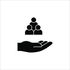 Business people icon. vector illustration. An inclusive workplace. Employee’s Protection. eps 10