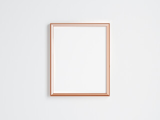 vertical gold frame mockup, minimalist mockup, 3d render