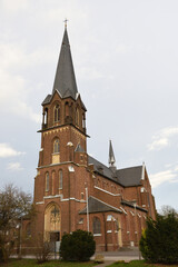 Fototapeta na wymiar St. Pankratius Kirche in Glehn bei korschenbroich, Neuss, Deutschland
