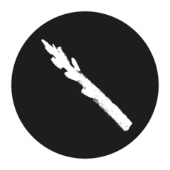 Vector asparagus icon. Pencil textures. Green sparrow grass illustration isolated. Vegan restaurant logo, vegetarian symbol. Homemade cooking sign. Vegetable drawing for label. Asparagus officinalis.