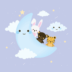 baby animals in the moon