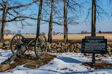Fototapeta na wymiar Army of Northern Virginia at Gettysburg, Pennsylvania, USA