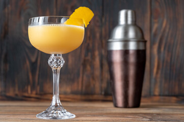 Glass of Canary Flip Cocktail