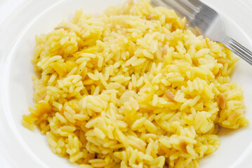 Side Dish of Herb and Yellow Rice	