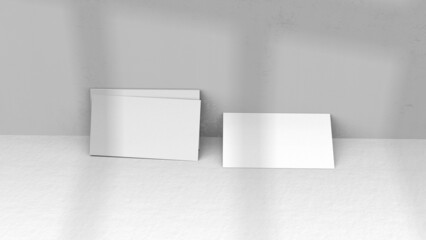 Background for business card mock-up. Business card design background. 3D rendering illustration.