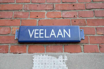 Street Sign Veelaan At Amsterdam The Netherlands 2-2-2022