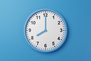 08:00am 08:00pm 08:00h 08:00 20h 20 20:00 am pm countdown - High resolution analog wall clock wallpaper background to count time - Stopwatch timer for cooking or meeting with minutes and hours - obrazy, fototapety, plakaty