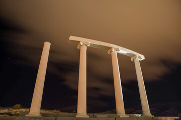 ruins of the ancient roman amphitheater