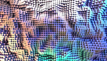 3D rendering dynamic hexagons abstract background, business, science, technology concept illustration. 