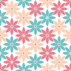 Minimalistic seamless floral pattern. Simple floral vector design for cover, paper, fabric.