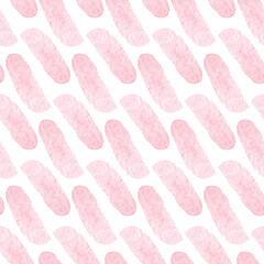 Hand drawn watercolor seamless pattern witn abstract elements.