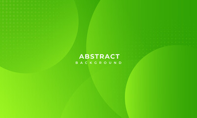 Minimal Green Geometric background with circle element