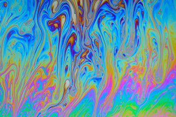 Fototapeta na wymiar abstract background. macro photograph of the surface of a soap bubble