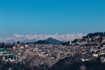 Fototapeta na wymiar Panoramic view of Shimla, Himachal