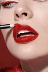 red colour in cosmetics
