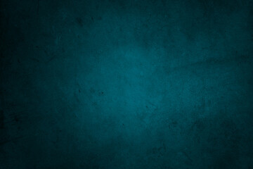 Fototapeta na wymiar Blue textured concrete dark wall background