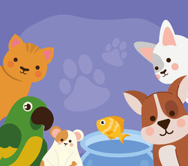 cartoon cute pets