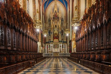 Wnętrze Bazyliki Dominikanów pw. Świętej Trójcy w Krakowie © Michal45