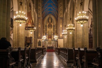 Wnętrze Bazyliki Dominikanów pw. Świętej Trójcy w Krakowie © Michal45