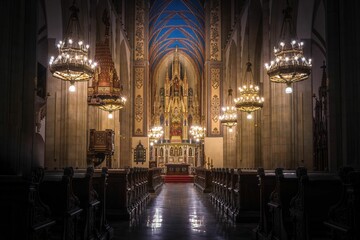 Wnętrze Bazyliki Dominikanów pw. Świętej Trójcy w Krakowie © Michal45