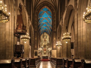 Wnętrze Bazyliki Dominikanów pw. Świętej Trójcy w Krakowie © Michal45