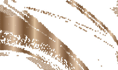 Bronze abstract texture on white background vector