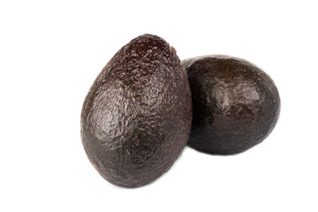 Avocado isolated on white background. Avocado close-up.